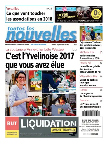 Toutes les Nouvelles (Versailles / Saint-Quentin-en-Yvelines) - 10 Jan 2018