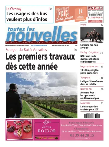 Toutes les Nouvelles (Versailles / Saint-Quentin-en-Yvelines) - 7 Feb 2018