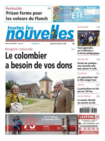 Toutes les Nouvelles (Rambouillet / Chevreuse) - 17 Aug 2016