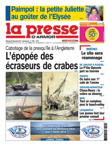 La Presse d'Armor - 30 Dec 2015