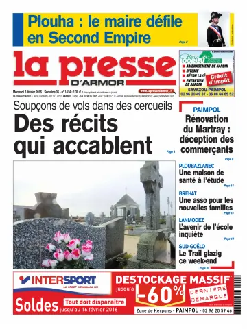 La Presse d'Armor - 3 Feb 2016