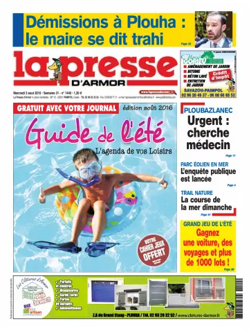La Presse d'Armor - 3 Aug 2016