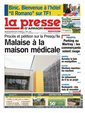 La Presse d'Armor - 28 Sep 2016