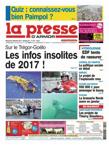 La Presse d'Armor - 27 Dec 2017