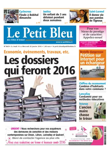 Le Petit Bleu - 14 Jan 2016