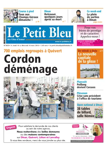 Le Petit Bleu - 10 Mar 2016