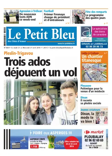 Le Petit Bleu - 21 Apr 2016