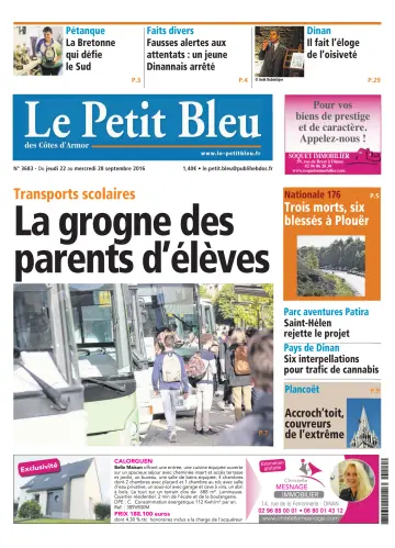 Le Petit Bleu - 22 Sep 2016