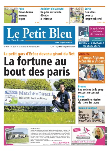 Le Petit Bleu - 10 Nov 2016