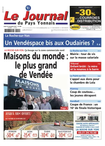 Le Journal du Pays Yonnais - 16 Nov 2017