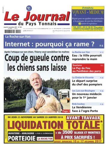 Le Journal du Pays Yonnais - 23 Nov 2017