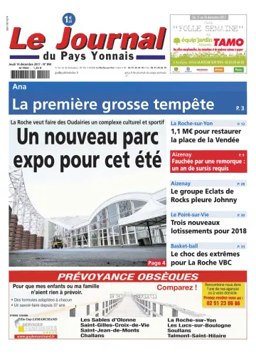 Le Journal du Pays Yonnais - 14 Dec 2017
