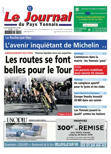 Le Journal du Pays Yonnais - 15 фев. 2018