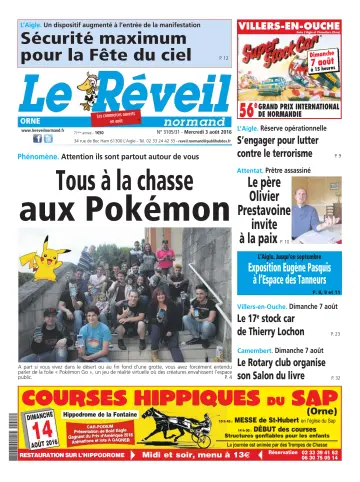 Le Réveil Normand (Orne) - 3 Aug 2016