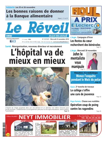 Le Réveil Normand (Orne) - 23 Nov 2016