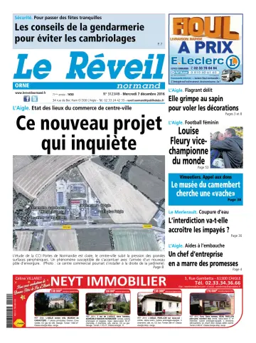 Le Réveil Normand (Orne) - 7 Dec 2016
