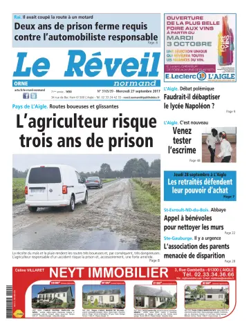 Le Réveil Normand (Orne) - 27 Sep 2017