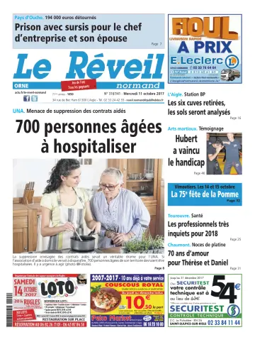 Le Réveil Normand (Orne) - 11 Oct 2017