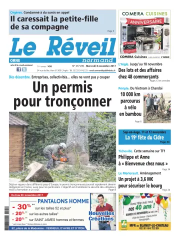Le Réveil Normand (Orne) - 8 Nov 2017