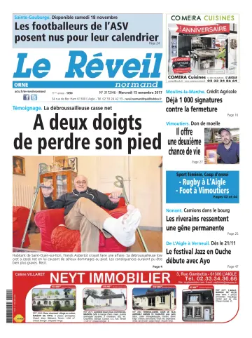 Le Réveil Normand (Orne) - 15 Nov 2017