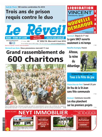 Le Réveil Normand (Eure / Eure-et-Loir) - 4 May 2016