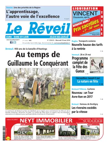 Le Réveil Normand (Eure / Eure-et-Loir) - 18 May 2016