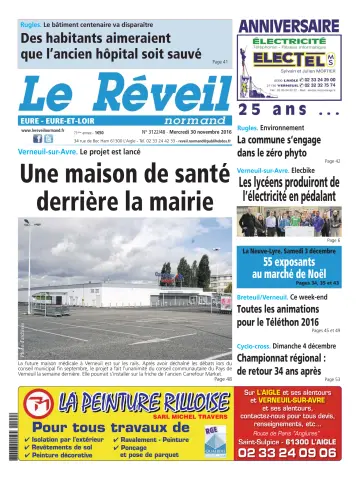Le Réveil Normand (Eure / Eure-et-Loir) - 30 Nov 2016