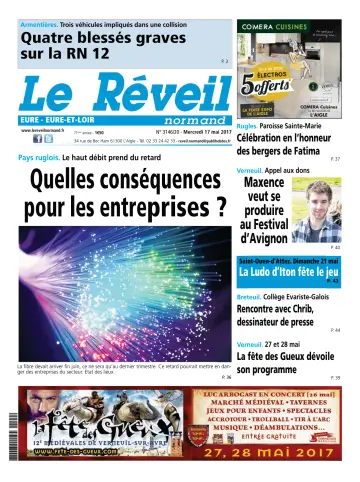 Le Réveil Normand (Eure / Eure-et-Loir) - 17 May 2017