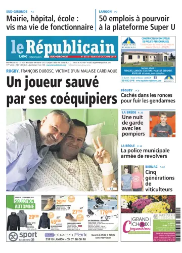 Le Républicain (Sud-Gironde) - 26 Oct 2017