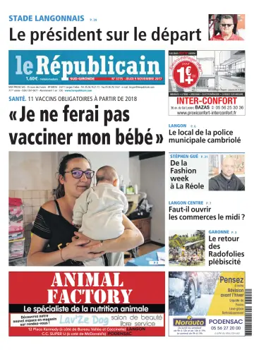 Le Républicain (Sud-Gironde) - 9 Nov 2017