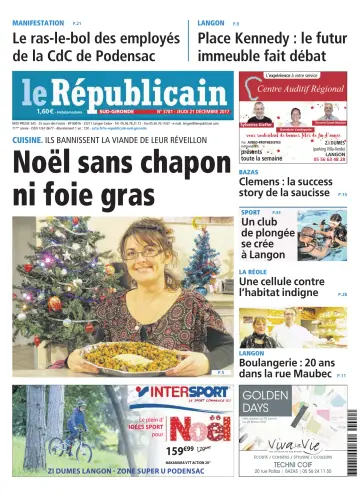 Le Républicain (Sud-Gironde) - 21 Dec 2017
