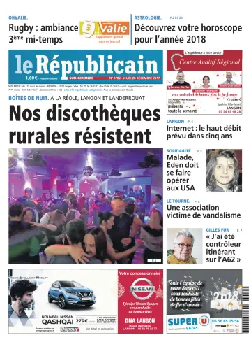 Le Républicain (Sud-Gironde) - 28 Dec 2017