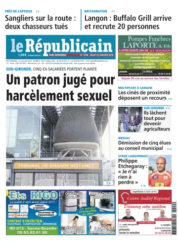 Le Républicain (Sud-Gironde) - 25 一月 2018