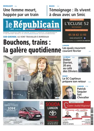 Le Républicain (Sud-Gironde) - 1 Feb 2018