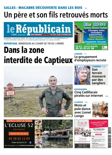 Le Républicain (Sud-Gironde) - 22 Feb. 2018