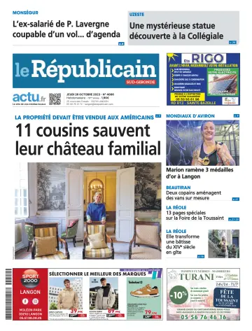 Le Républicain (Sud-Gironde) - 26 10월 2023