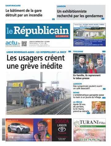Le Républicain (Sud-Gironde) - 25 janv. 2024