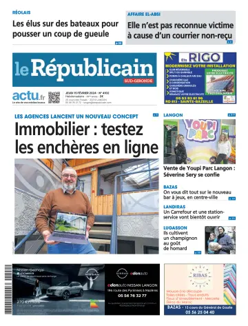 Le Républicain (Sud-Gironde) - 15 二月 2024