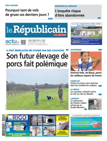 Le Républicain (Sud-Gironde) - 07 三月 2024