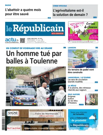Le Républicain (Sud-Gironde) - 02 5月 2024