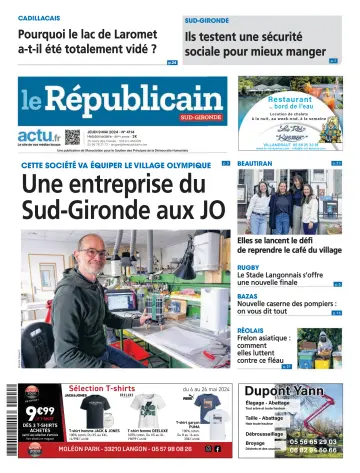 Le Républicain (Sud-Gironde) - 09 五月 2024