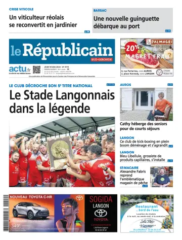 Le Républicain (Sud-Gironde) - 16 mayo 2024
