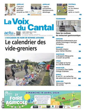 La Voix du Cantal - 11 Apr. 2024