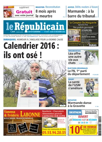 Le Républicain (Lot-et-Garonne) - 10 Dec 2015