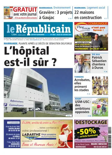 Le Républicain (Lot-et-Garonne) - 28 Jan 2016