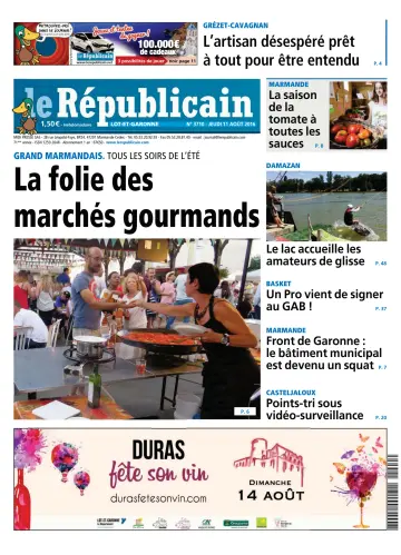 Le Républicain (Lot-et-Garonne) - 11 Aug 2016