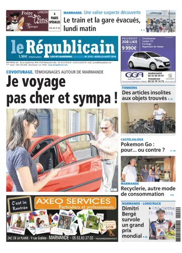 Le Républicain (Lot-et-Garonne) - 25 Aug 2016