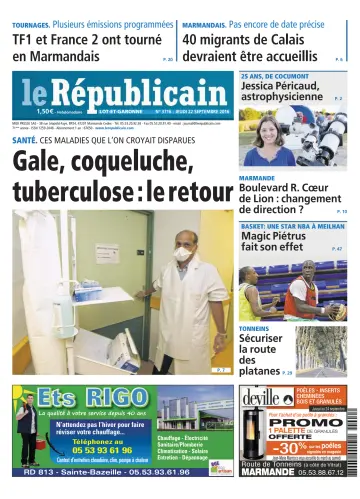 Le Républicain (Lot-et-Garonne) - 22 Sep 2016