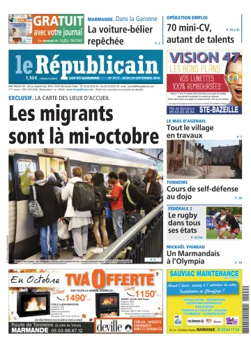 Le Républicain (Lot-et-Garonne) - 29 Sep 2016