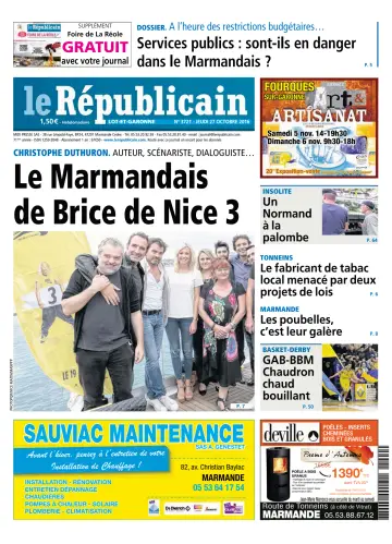 Le Républicain (Lot-et-Garonne) - 27 Oct 2016